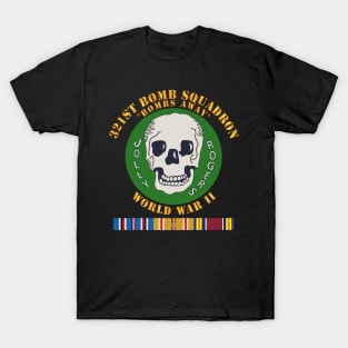 321st Bomb Squadron - WWII w PAC SVC T-Shirt